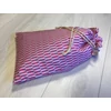Kép 3/4 - Cibi Bélelt kenyeres zsák - nagy, Pink-szürke palalelogramma (1 db)