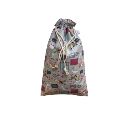 Cibi Bélelt kenyeres zsák - mini, Fehér nyuszi (1 db)