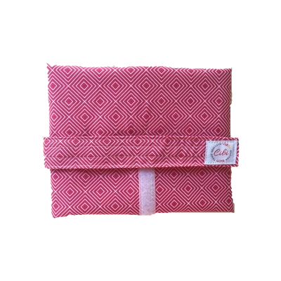 Cibi Újraszalvéta XL méretben - Pink négyzetek (1 db)