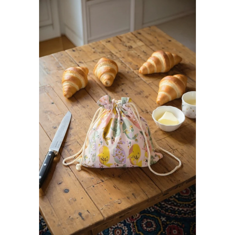 Cibi Bélelt kenyeres zsák - mini, Rózsaszín bálnák (1 db)