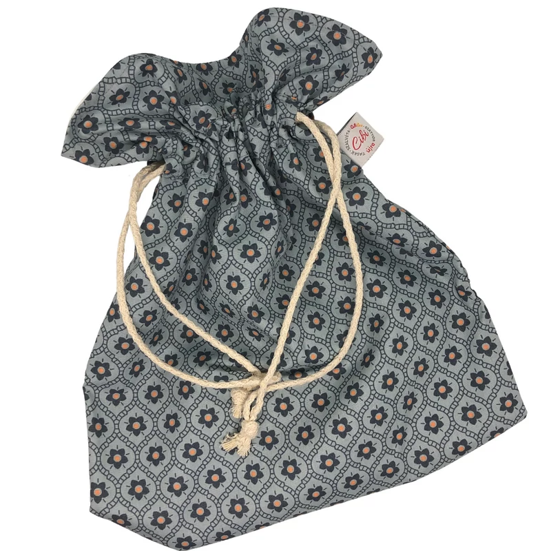 Cibi Bélelt kenyeres zsák - nagy, Türkiz virág (1 db)