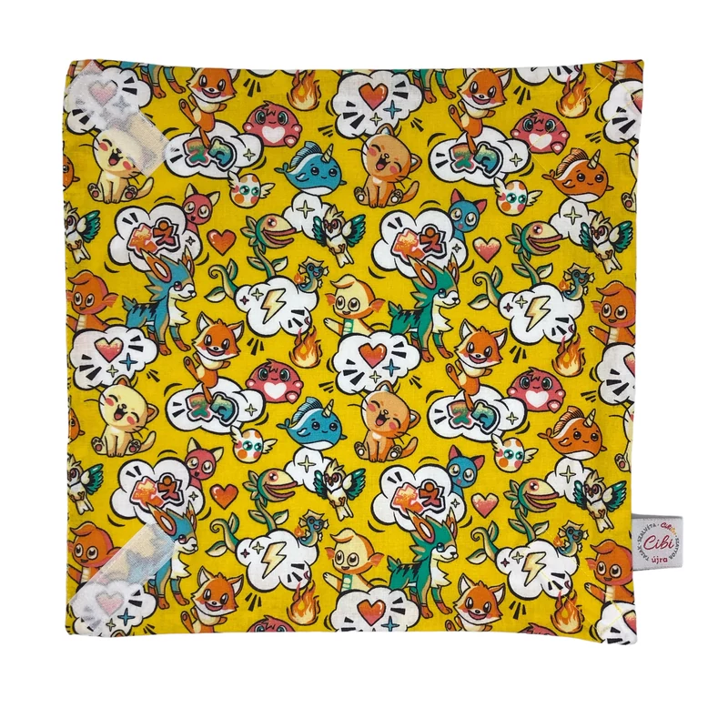 Cibi Újraszalvéta normál méretben - Yellow cartoon (1 db)